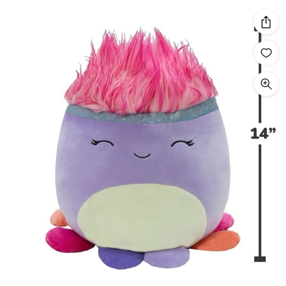 14 inch purple octopus Squishmallow